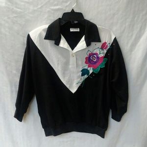 🌸🌸Vintage Bonnie Blair 3/4 sleeve blouse